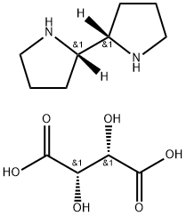 (S,S)-2,2′-Bipyrrolidine D-tartrate trihydrate Structure