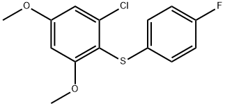 1-Chloro-2-[(4-fluorophenyl)thio]-3,5-dimethoxybenzene Structure