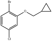 1-bromo-4-chloro-2-(cyclopropylmethoxy)benzene Struktur