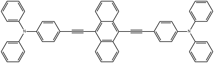 Benzenamine, 4,4'-(9,10-anthracenediyldi-2,1-ethynediyl)bis[N,N-diphenyl- (9CI) Structure