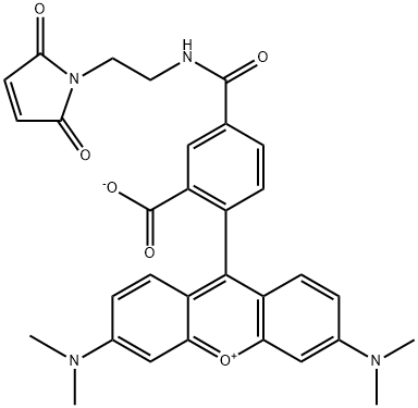 5-四甲基罗丹明-马来酰亚胺, 1370354-52-1, 结构式