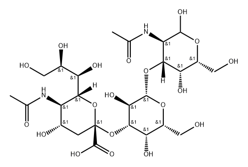 3'-Sialylgalacto-N-biose sodium salt,1370359-76-4,结构式