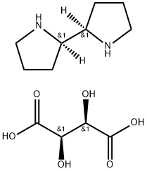(R,R)-2,2′-Bipyrrolidine L-tartrate trihydrate Structure