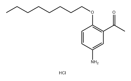 Ethanone, 1-[5-amino-2-(octyloxy)phenyl]-, hydrochloride (1:1) Structure