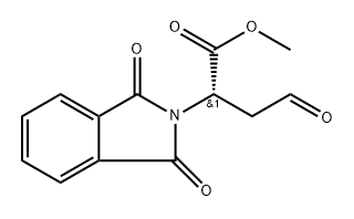 2H-Isoindole-2-acetic acid, 1,3-dihydro-1,3-dioxo-α-(2-oxoethyl)-, methyl ester, (αS)-, 137278-36-5, 结构式