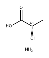 Propanoic acid, 2-hydroxy-, ammonium salt (1:1), (2S)- Structure