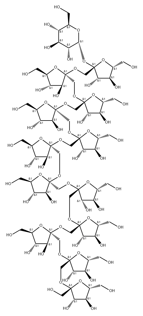 α-D-Glucopyranoside, [O-β-D-fructofuranosyl-(2→1)]11-O-β-D-fructofuranosyl Struktur