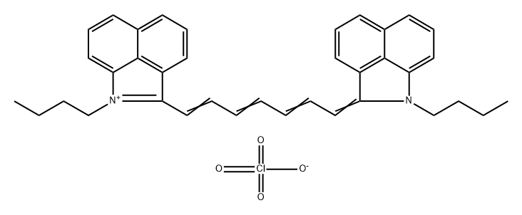 3-丁基-2-[7-(1-丁基-1H-苯並[CD]吲哚-2-亞基)-1,3,5-庚三烯-1-基]-苯並[CD]吲哚過氯酸鹽, 1375498-28-4, 结构式