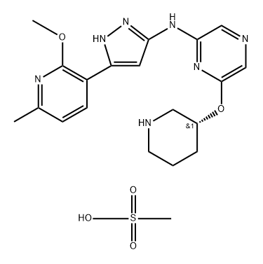 LY2880070 甲磺酸盐, 1375637-37-8, 结构式