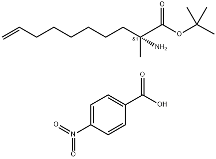 (R)-Α-(7-OCTENYL)ALANINE TERT-BUTYL ESTER P-NITROBENZOATE, 1375904-22-5, 结构式