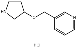 3-[(吡咯烷-3-基氧基)甲基]吡啶二盐酸盐 结构式