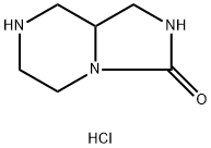 octahydroimidazolidino[1,5-a]piperazin-3-one hydrochloride, 1376340-66-7, 结构式