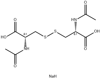 L-Cystine, N,N'-diacetyl-, sodium salt (1:2) Structure
