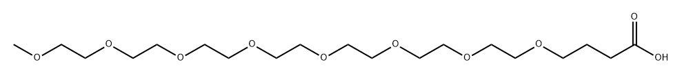 m-PEG8-CH2-acid Struktur