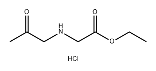 Glycine, N-(2-oxopropyl)-, ethyl ester, hydrochloride (1:1) Structure