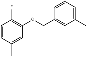 1-Fluoro-4-methyl-2-[(3-methylphenyl)methoxy]benzene,1378760-91-8,结构式