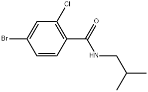 4-Bromo-2-chloro-N-(2-methylpropyl)benzamide Structure