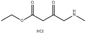 ETHYL 4-(METHYLAMINO)-3-OXOBUTANOATE HYDROCHLORIDE, 1379241-59-4, 结构式