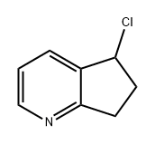 5-chloro-6,7-dihydro-5H-cyclopenta[b]pyridine Struktur