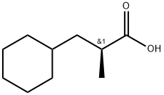 Cyclohexanepropanoic acid, α-methyl-, (αS)- Struktur