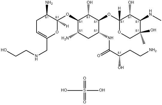プラゾマイシン硫酸塩 化学構造式