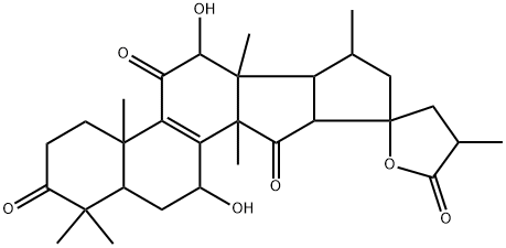 赤芝孢子内酯A, 138008-04-5, 结构式