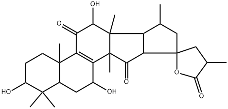 赤芝孢子内酯B, 138008-05-6, 结构式
