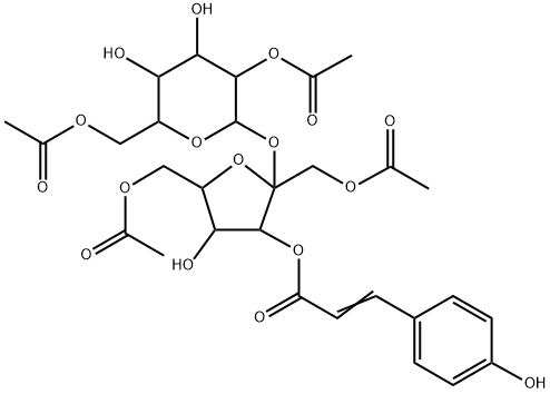 1,6,2',6'-O-Tetraacetyl-
3-O-trans-p-coumaroylsucrose Structure