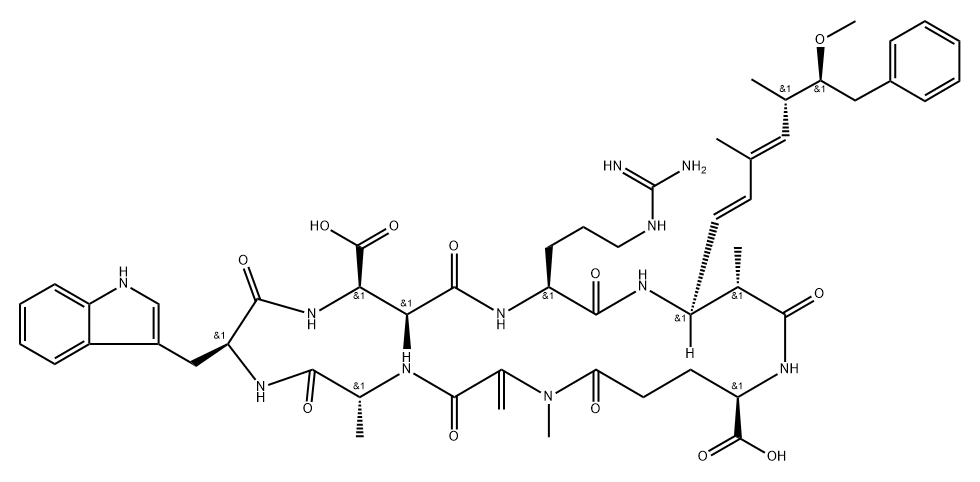 Microcystin-WR, 138234-58-9, 结构式