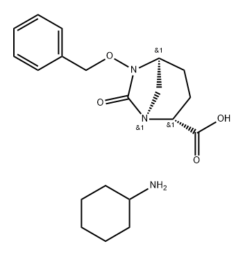 1,6-Diazabicyclo[3.2.1]octane-2-carboxylic acid, 7-oxo-6-(phenylmethoxy)-, compd. with cyclohexanamine (1:1), (1S,2R,5S)-