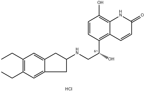 (S)-Indacaterol 化学構造式