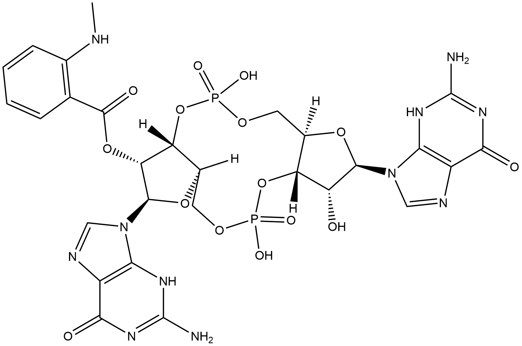 MANT-c-diGMP Structure
