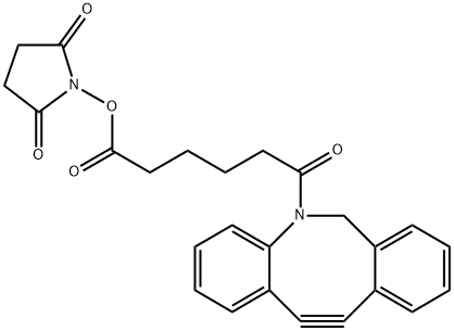 DBCO-C6-NHSエステル 化学構造式