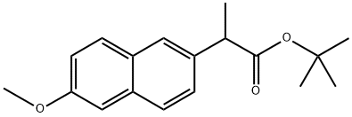 2-Naphthaleneacetic acid, 6-methoxy-α-methyl-, 1,1-dimethylethyl ester Structure