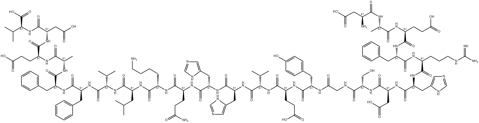 Amyloid β-Protein (1-24) 化学構造式