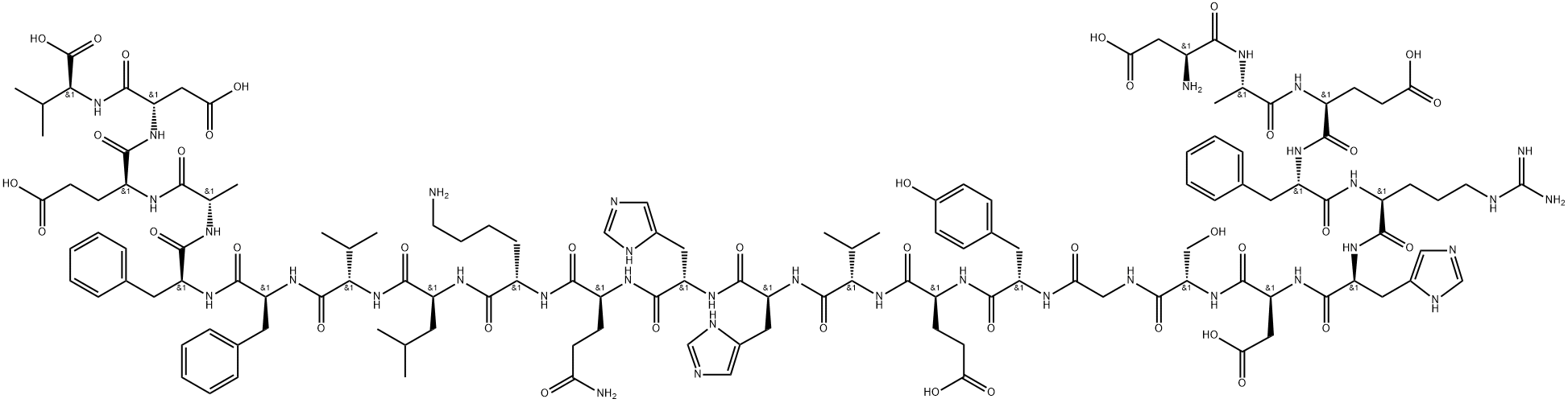 淀粉样蛋白1-24, 138648-77-8, 结构式