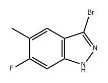 3-溴-6-氟-5-甲基-1H-吲唑, 1388062-44-9, 结构式