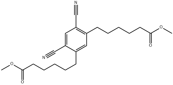 1,3-Benzenedihexanoic acid, 4,6-dicyano-, 1,3-dimethyl ester|