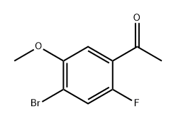 1-(4-bromo-2-fluoro-5-methoxyphenyl)ethan-1-one Structure