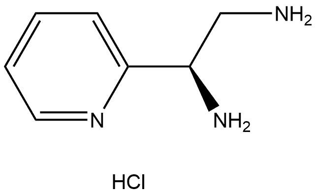 (R)-1-(pyridin-2-yl)ethane-1,2-diamine hydrochloride Structure