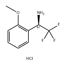 (R)-2,2,2-trifluoro-1-(2-methoxyphenyl)ethanamine-HCl Struktur