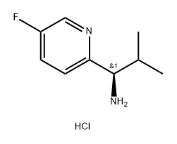 (R)-1-(5-fluoropyridin-2-yl)-2-methylpropan-1-amine hydrochloride Structure