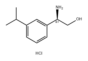 (R)-2-amino-2-(3-isopropylphenyl)ethan-1-ol hydrochloride 结构式