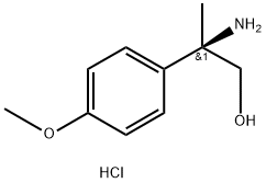 Benzeneethanol,β-amino-4-methoxy-β-methyl-,hydrochloride(1:1),(βR)- Structure