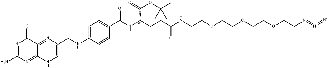 L-Glutamine, N2-[4-[[(2-amino-3,4-dihydro-4-oxo-6-pteridinyl)methyl]amino]benzoyl]-N-[2-[2-[2-(2-azidoethoxy)ethoxy]ethoxy]ethyl]-, 1,1-dimethylethyl ester