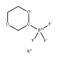 potassium (1,4-dioxan-2-yl)trifluoroboranuide Struktur