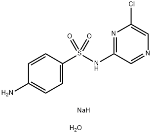 Sulfaclozine sodium monohydrate Struktur
