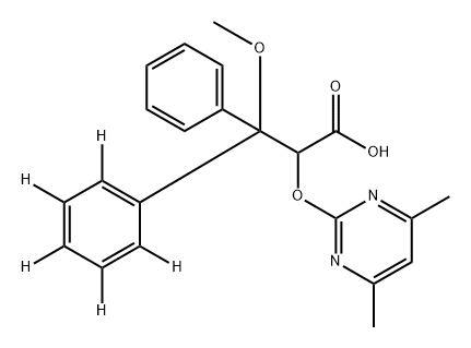 rac-安立生坦杂质-d5, 1392210-85-3, 结构式