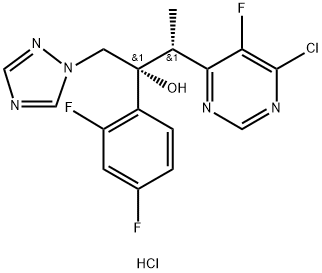 伏立康唑杂质24盐酸盐, 1393091-03-6, 结构式