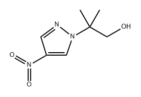 2-Methyl-2-(4-nitro-pyrazol-1-yl)-propan-1-ol Struktur